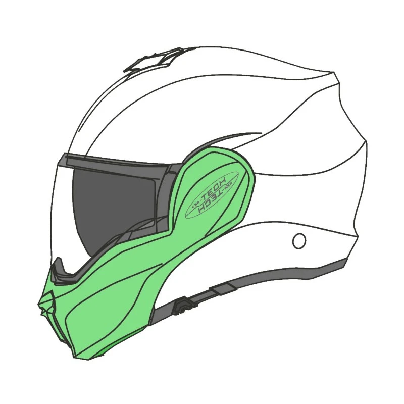 Mentoniera Casco Scorpion Exo-Tech Evo Carbon 3 Mentoniera Casco Scorpion Exo-Tech Evo Carbon