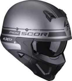 SCORPION COVERT-X TUSSLE Integralhelm -Scorpion scorpion covert x tussle integralhelm matt silber schwarz xxl 129155ssxxl 2 3