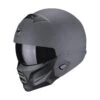 Casco Da Moto Jet Scorpion Exo-Combat II Graphite ECE 22-06 -Scorpion scorpion 182 360 289 02