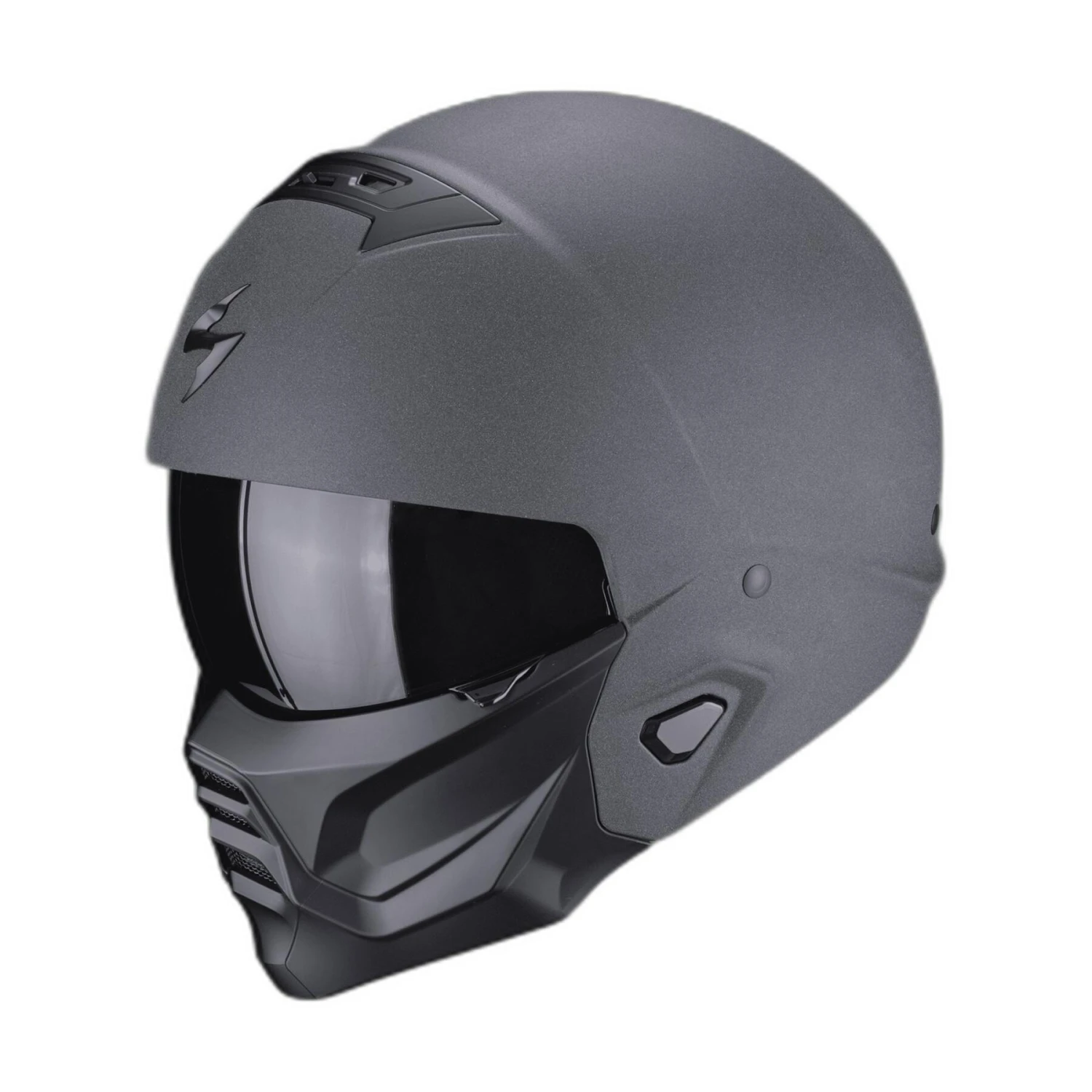 Casco Da Moto Jet Scorpion Exo-Combat II Graphite ECE 22-06 3 Casco Da Moto Jet Scorpion Exo-Combat II Graphite ECE 22-06